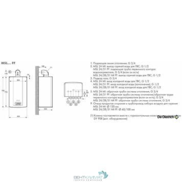 Купите Настенный Газовый Котел De Dietrich MSL 31 FF: Эффективное и Надежное Отопление Вашего Дома-4