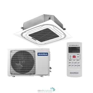 Кассетный кондиционер Marsa MRK-24UHAN/ MRK-24HANE-W - компактный и эффективный кондиционер для быстрого охлаждения и обогрева помещений. Оснащен удобными функциями и отличается надежностью. Подойдет для использования как в домашних условиях, так и в офис
