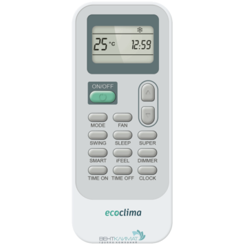 Купить Кондиционер Ecoclima Elegant Line On-Off ECW-HE24/AA-4R2 / EC-HE24/A-4R2: экономичный и стильный помощник в создании комфортной атмосферы-2