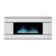 Электрокамин с широким очагом 3D Real-Flame VEGA CST1000 WT с очагом 3D CASSETTE 1000 LED RGB на белом фоне