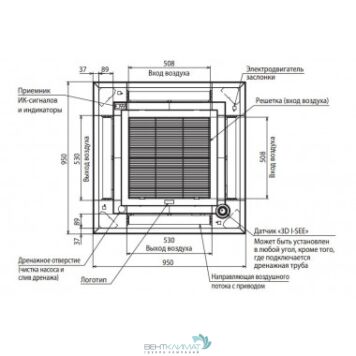 Универсальная декоративная панель Mitsubishi Electric PLP-6EAJ-4